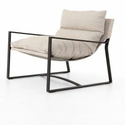 Four Hands Avon Outdoor Sling Chair-Bronze/Sand New Outdoor