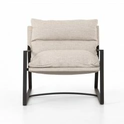 Four Hands Avon Outdoor Sling Chair-Bronze/Sand New Outdoor