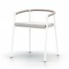 Fourhands New Outdoor Chord Outdoor Dining Chair-White/Stone