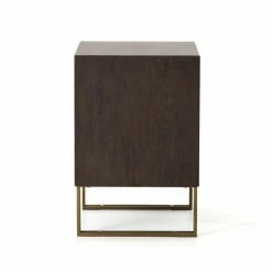 Fourhands Samara Nightstand-Rubbed Black Veneer New Arrivals
