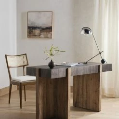 Fourhands Bingham Desk-Rustic Oak Veneer