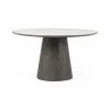 Fourhands Best Sellers Skye Round Dining Table-White Marble