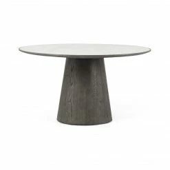Fourhands Best Sellers Skye Round Dining Table-White Marble