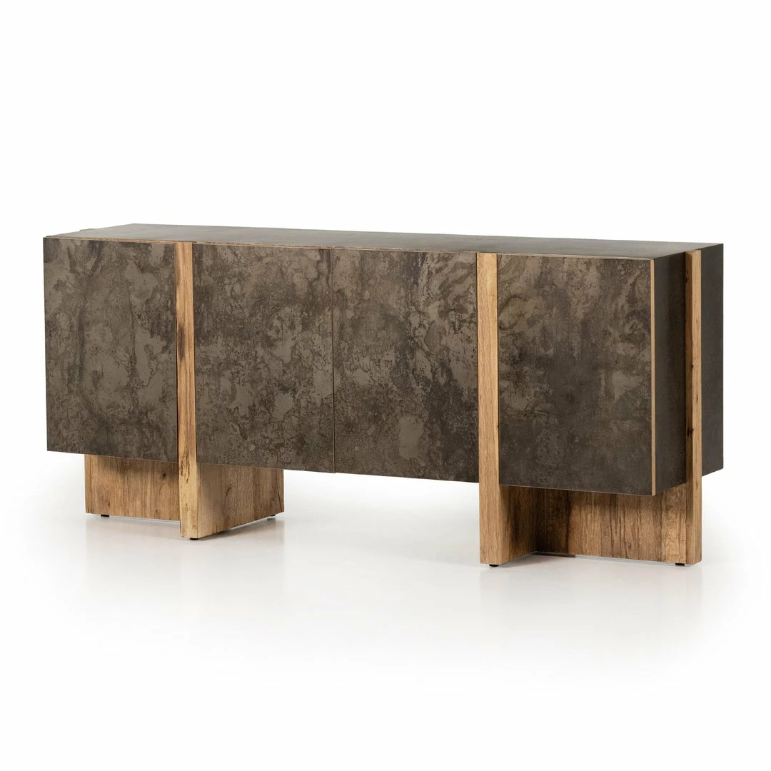 Fourhands Bingham Sideboard-Rustic Oak Veneer