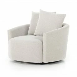 Fourhands Chloe Swivel Chair-Delta Bisque