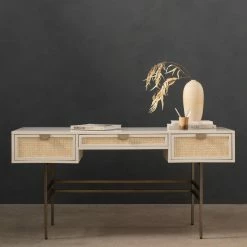 Fourhands Luella Desk-Matte Alabaster