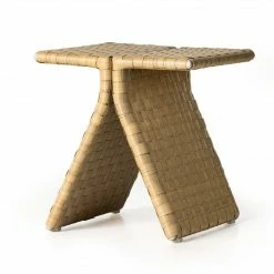 Four Hands New Outdoor Clove Outdoor End Table-Rustic Natural