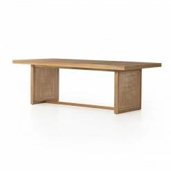 Fourhands New Arrivals Merit Outdoor Dining Table-90"-Natural