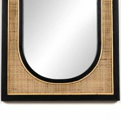 Fourhands Candon Mirror-Ebony Black Best Of Home Decor