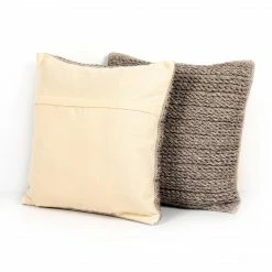 Fourhands New Outdoor Torabi Knit Outdoor Pillow-Wht&chrl-2-20