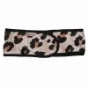 FAIRE Micro Leopard Microfiber Spa Headband