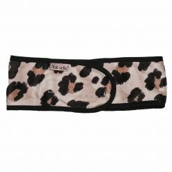 FAIRE Micro Leopard Microfiber Spa Headband