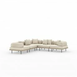 Fourhands Yves Outdoor 5-Pc Sectional New Outdoor