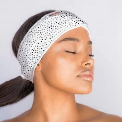 FAIRE In Stock Micro Dot Microfiber Spa Headband