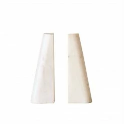 Bloomingville New Home Decor Addison Marble Bookends, Set Of 2