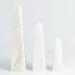 Global Views Alabaster Obelisk