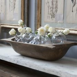 ETU HOME New Kitchen Antique Oval Dough Bowl