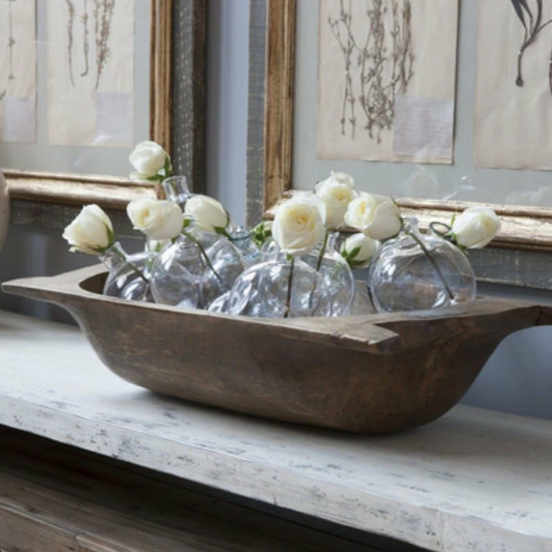 ETU HOME New Kitchen Antique Oval Dough Bowl