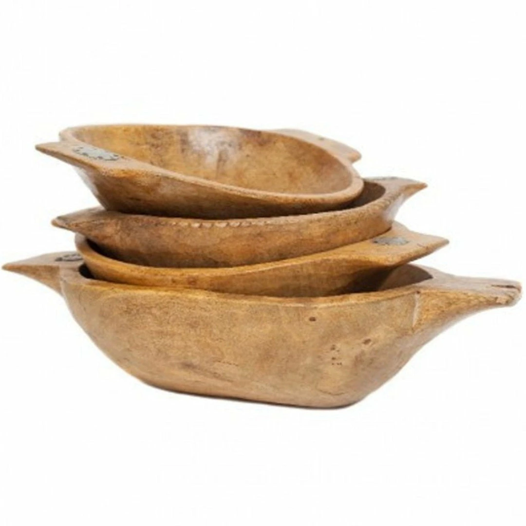 ETU HOME New Kitchen Antique Oval Dough Bowl