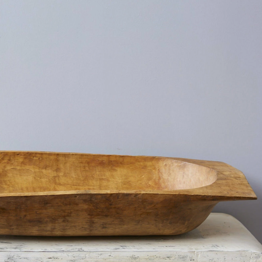 ETU HOME New Kitchen Antique Oval Dough Bowl