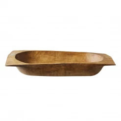 ETU HOME New Kitchen Antique Oval Dough Bowl