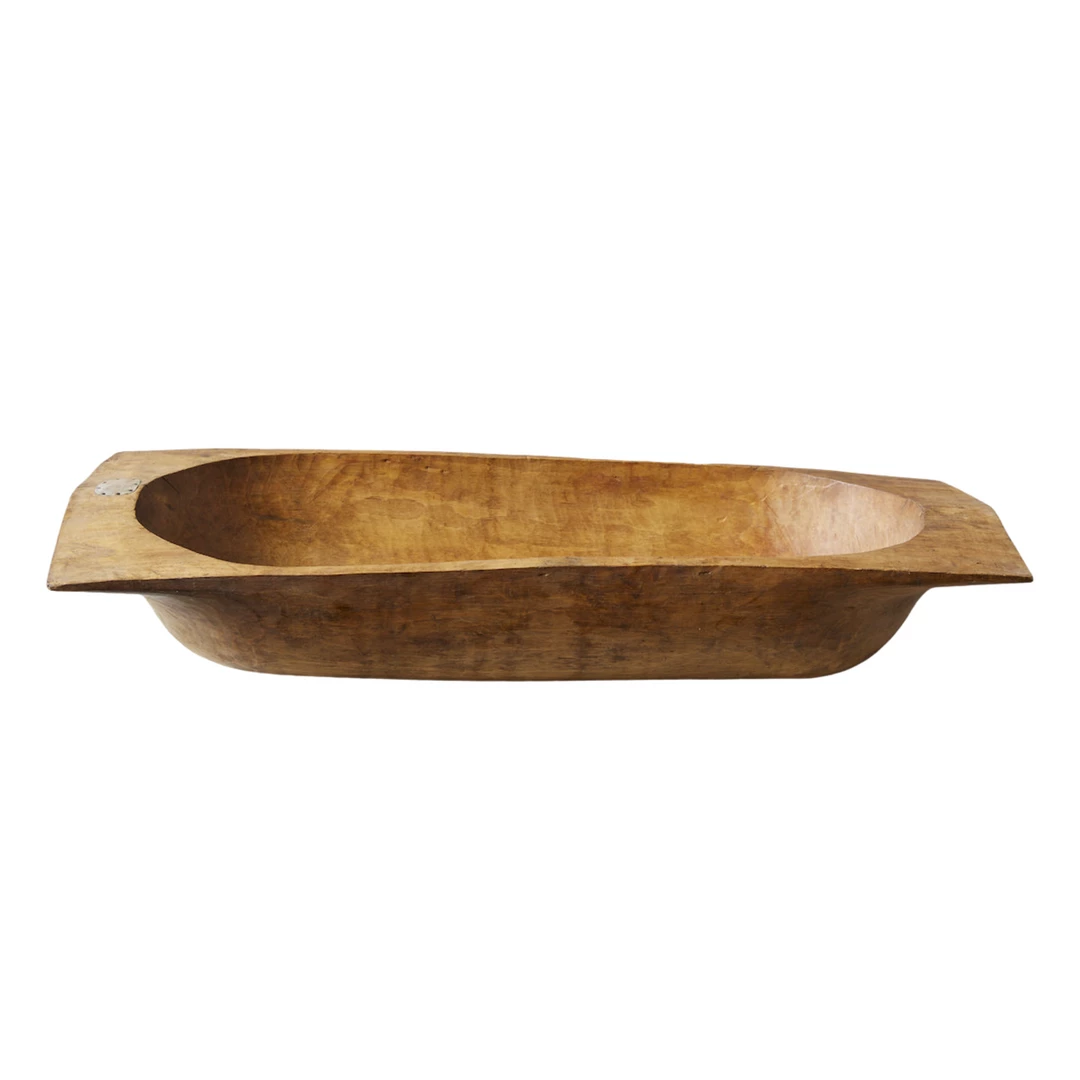 ETU HOME New Kitchen Antique Oval Dough Bowl