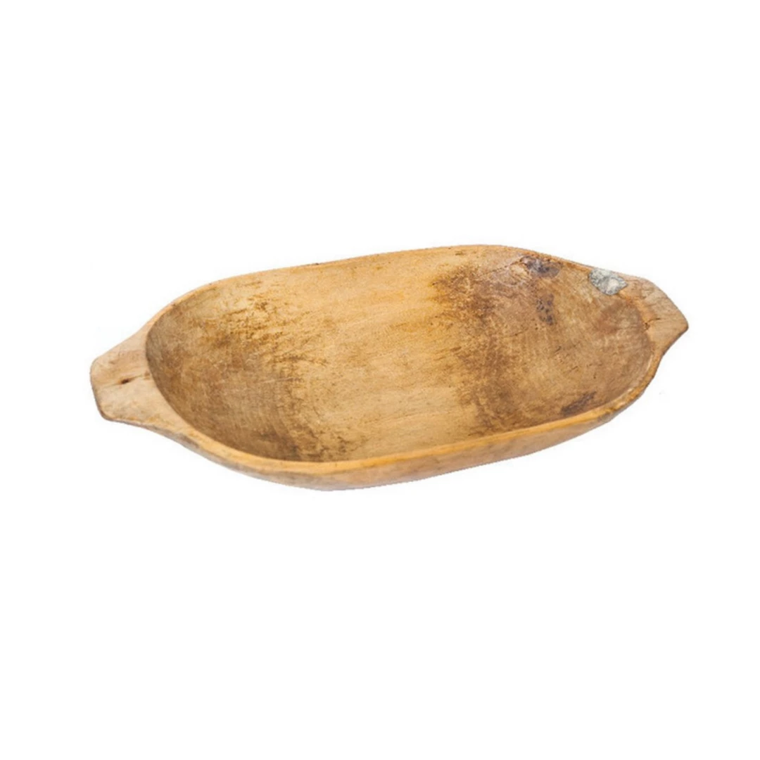 ETU HOME New Kitchen Antique Oval Dough Bowl