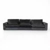 Fourhands Best Sellers Bloor 3-Pc Sectional-Charcoal Worn Velve