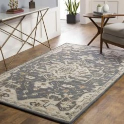 Surya Best Sellers Caesar Rug - Charcoal/Camel