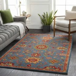 Surya Best Sellers Caesar Rug - Dark Blue/Dark Red