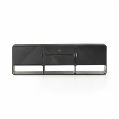 Fourhands Best Sellers Caspian Media Console-Black Ash