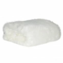 Square Feathers Coco Fur Throw