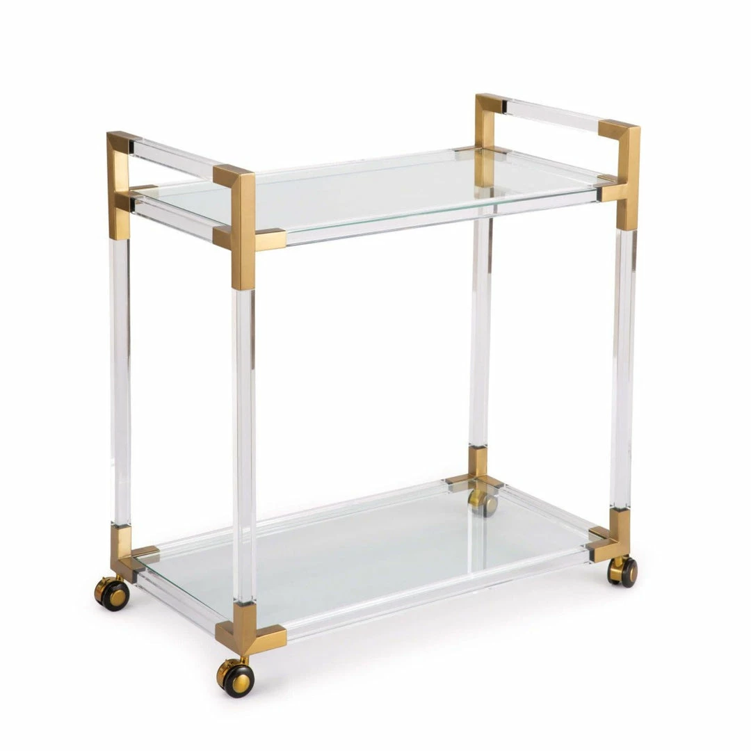 Regina Andrews New Kitchen Darcy Acrylic Bar Cart