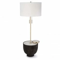 Regina Andrews Ebony Floor Lamp
