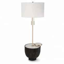 Regina Andrews Ebony Floor Lamp