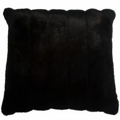 Square Feathers Best Sellers Ebony Fur Pillow