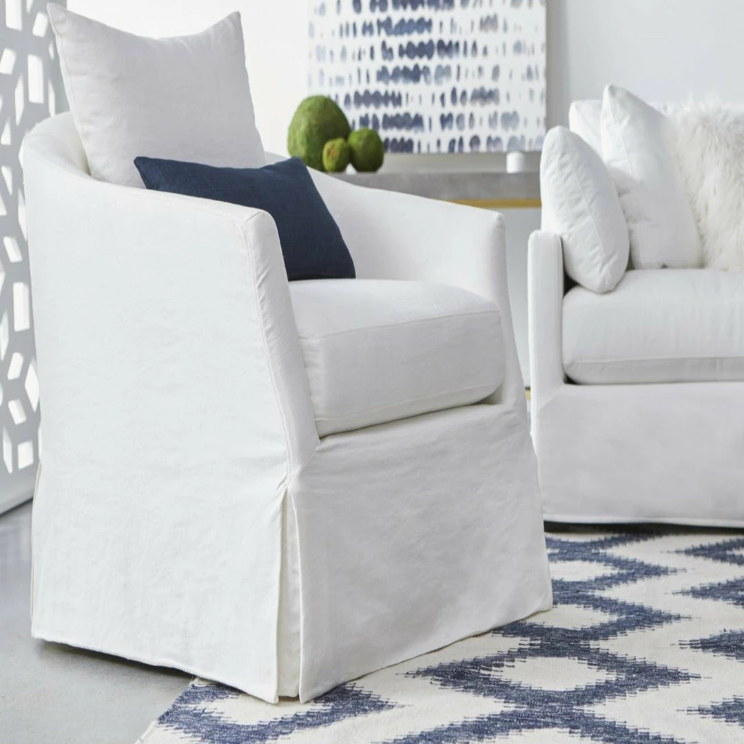 Essentials For Living Faye Slipcover Swivel Club Chair Best Of Living Room