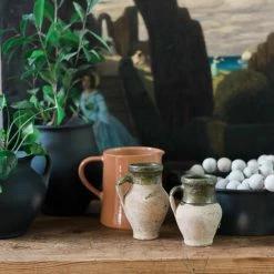 ETU HOME Found Green Amphora New Home Decor