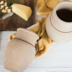 ETU HOME New Home Decor Found Unglazed Jug