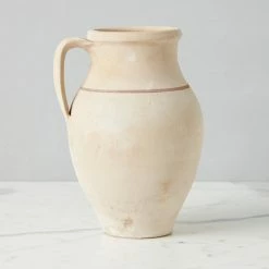 ETU HOME New Home Decor Found Unglazed Jug