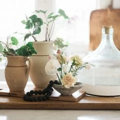 ETU HOME New Home Decor Found Unglazed Jug