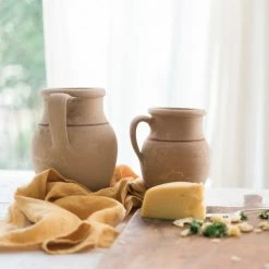 ETU HOME New Home Decor Found Unglazed Jug