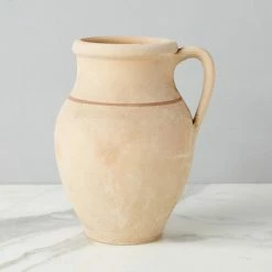 ETU HOME New Home Decor Found Unglazed Jug