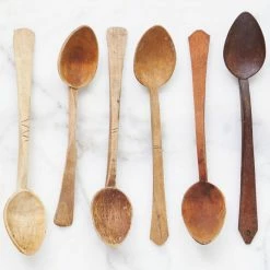 ETU HOME Found Wood Serving Spoon, Set Of 2 New Kitchen