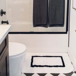 Kassatex HOME DECOR Framed Stripe Rugs