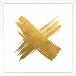 LEFTBANK Gold "X" Wall Art