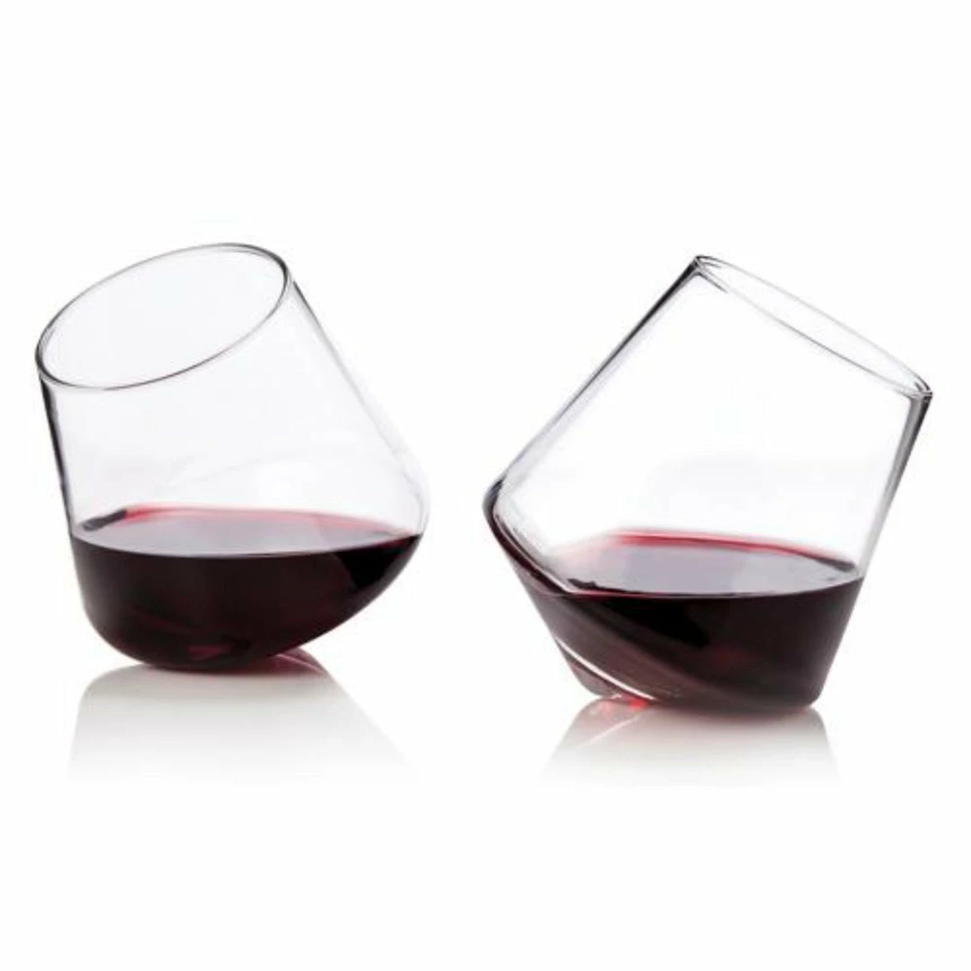 True Brands Keeva Rolling Wine Glasses