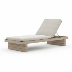 Fourhands Leroy Outdoor Chaise - Washed Brown New Outdoor