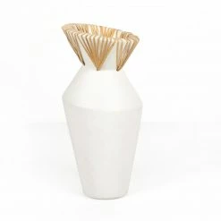 Fourhands Maliana Small Vessel-White Concrete