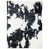 Ashley Craig Mixed Media - Black + White With Paint Splatter